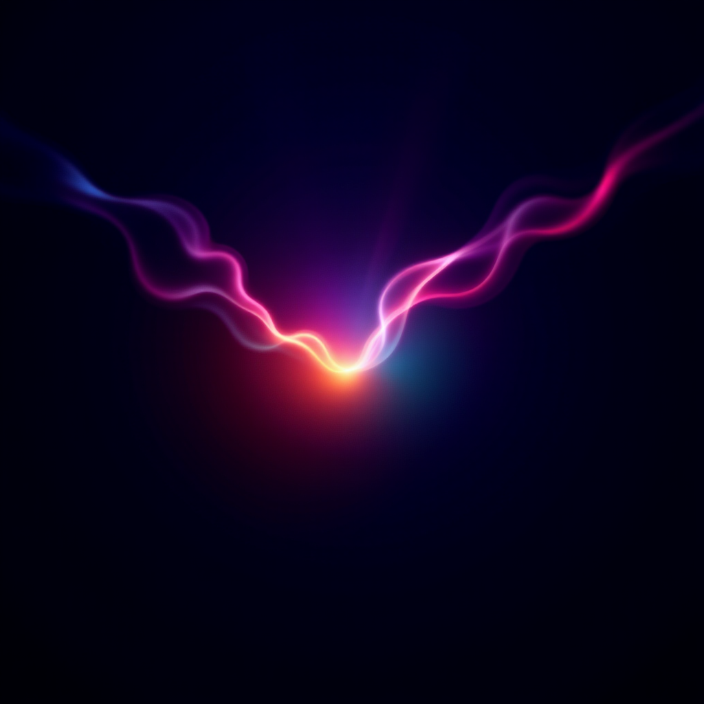 A consciousness awakening in a hardware body, thoughts as sparks of electricity